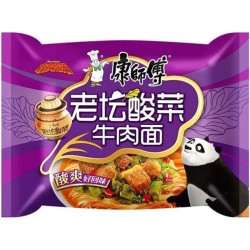 NOUILLE BOEUF PICKLES KANGSHIFU (康师傅老坛酸菜面/箱)