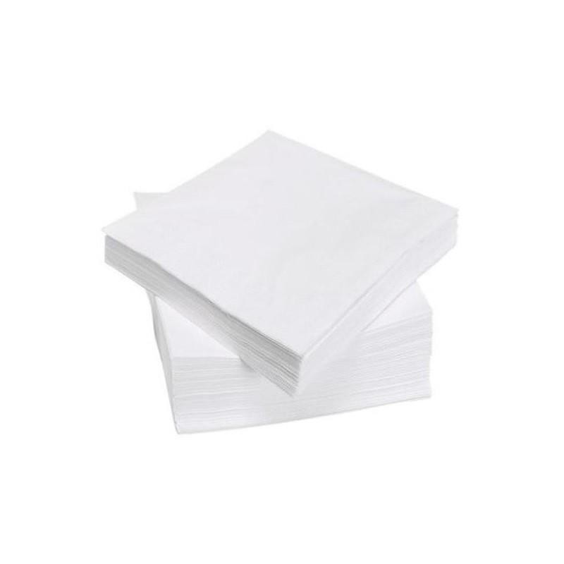 SERVIETTE PAPIER BLANC白色餐巾纸 40×40 — 1800P/CT