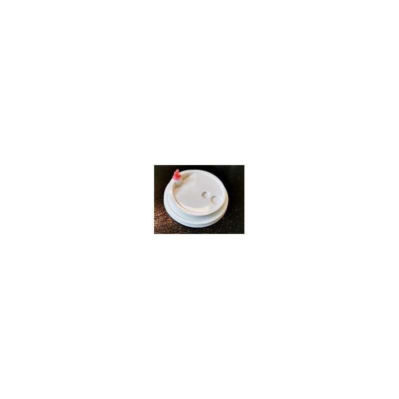 COUVERCLE DE GOBELET + BOUCHON EN FORME DE COEUR 90 BLANC (心型杯塞杯蓋)