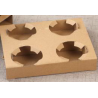PLATEAU DE TRANSPORT KRAFT (Séparable) (公版牛皮杯托(可)